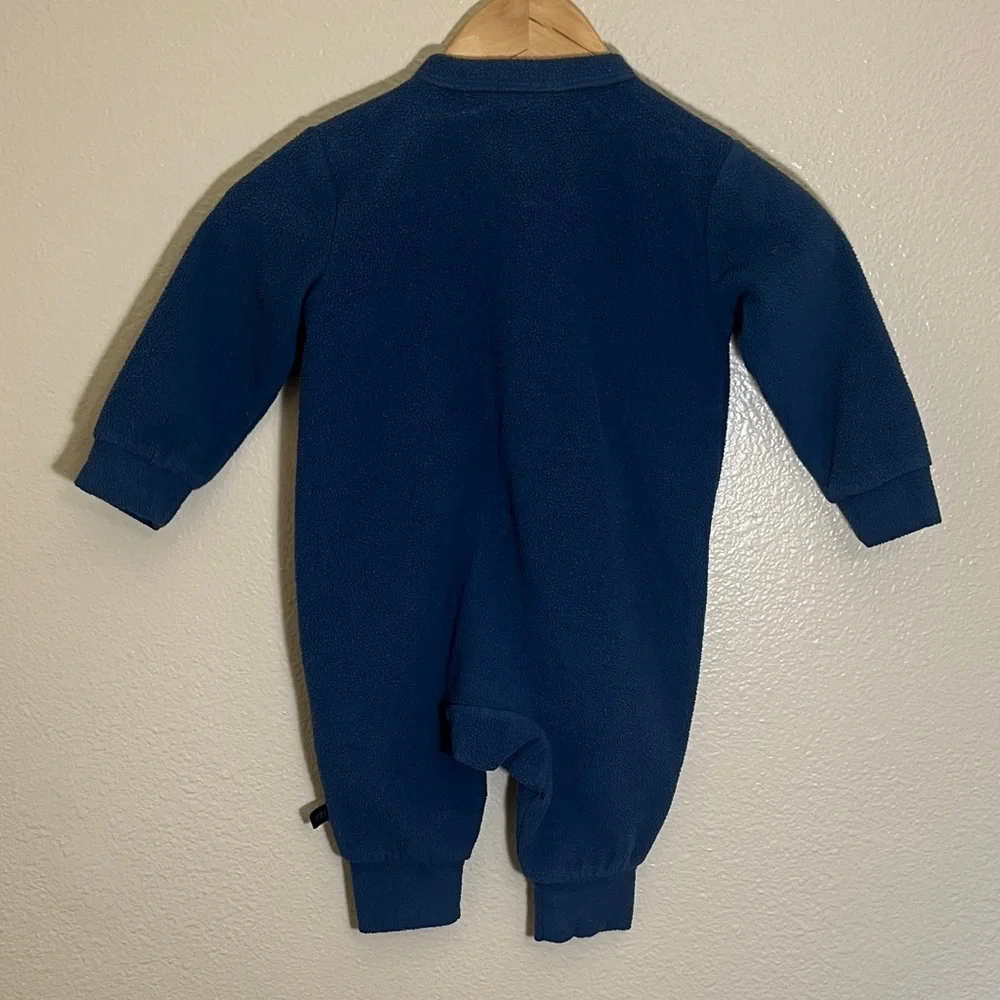 REI Blue Fleece One Piece Romper